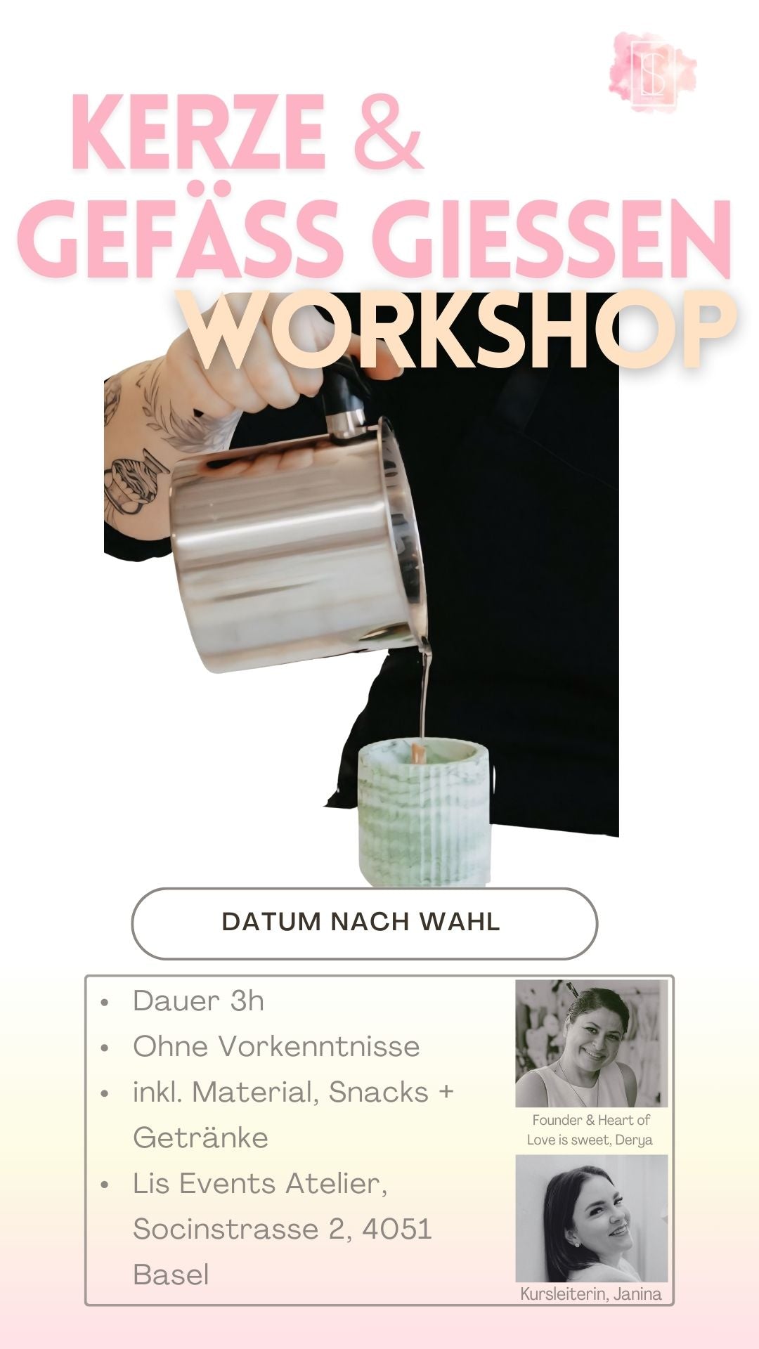 Kerzen & Gefäss giessen Workshop