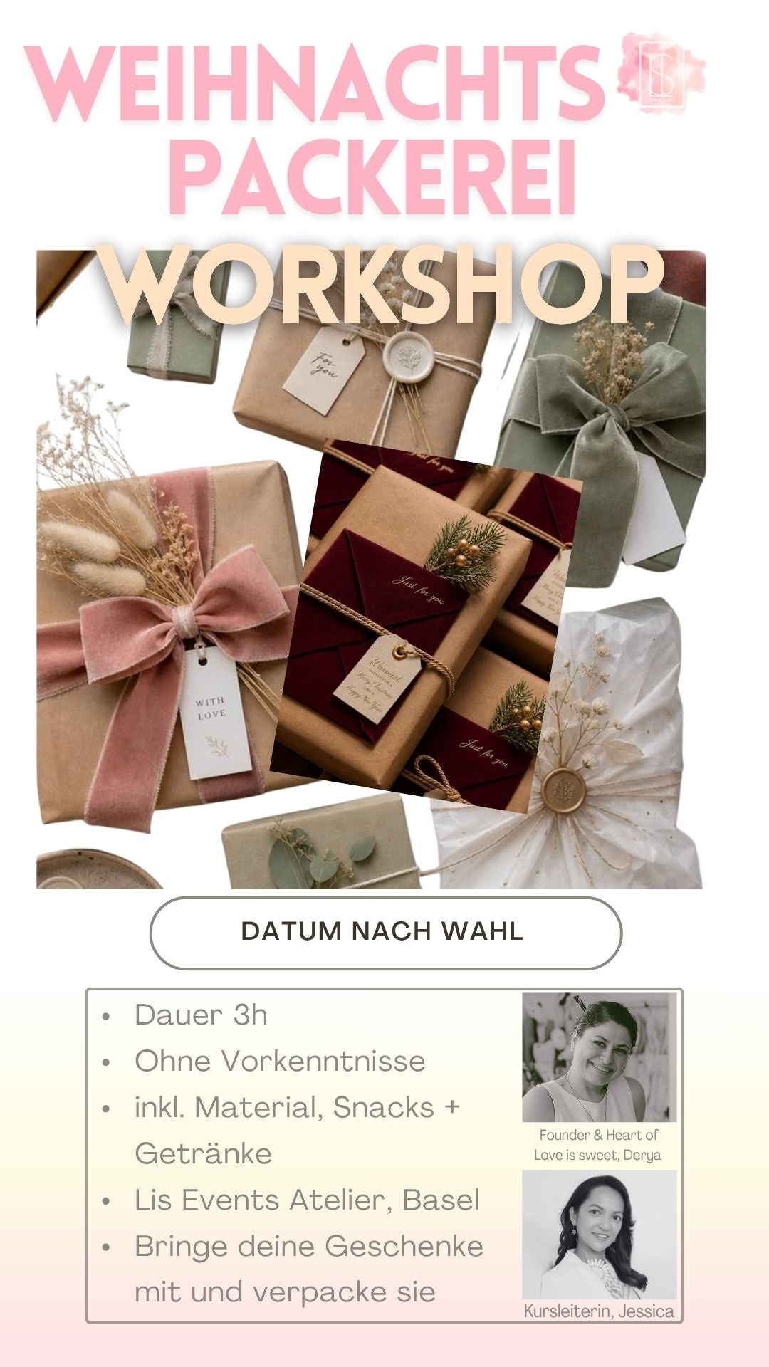 Geschenk verpacken Workshop Basel Lis Atelier