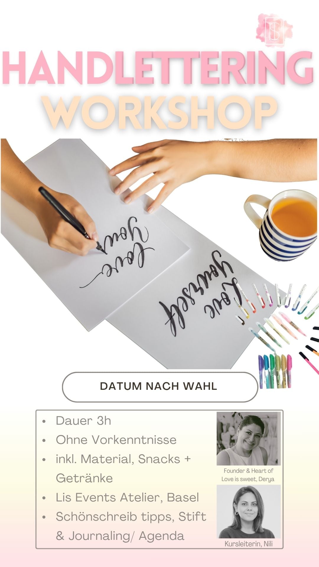 Handlettering Workshop Basel Lis Atelier