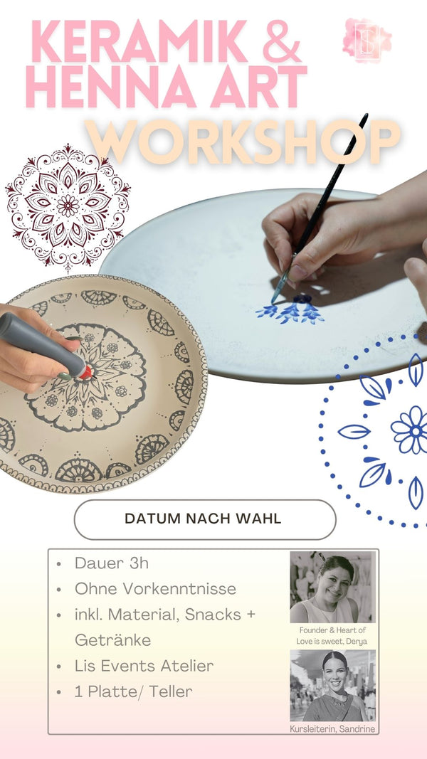 Keramik bemalen Henna Art