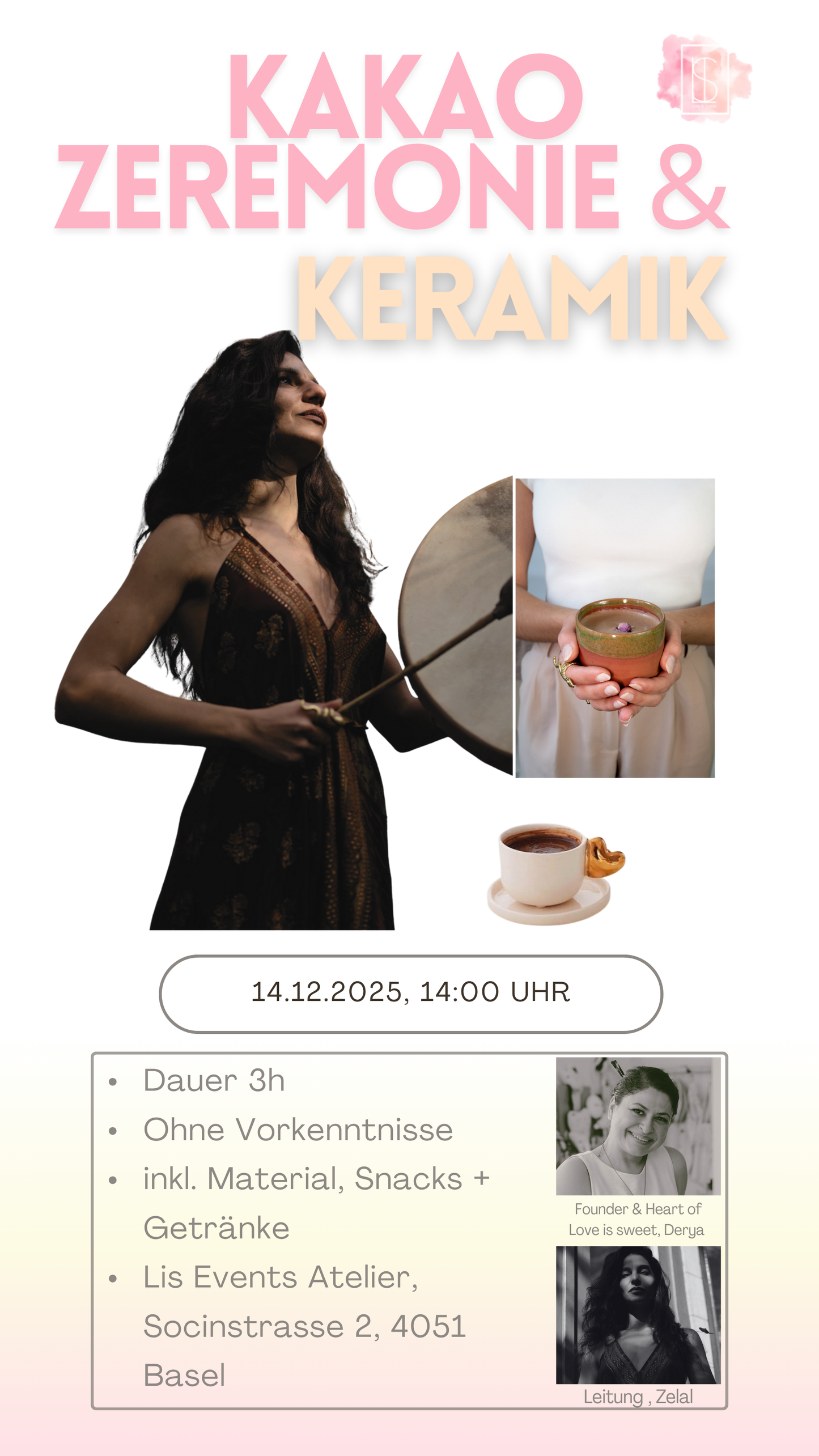 Kakao Zeremonie & Keramik bemalen