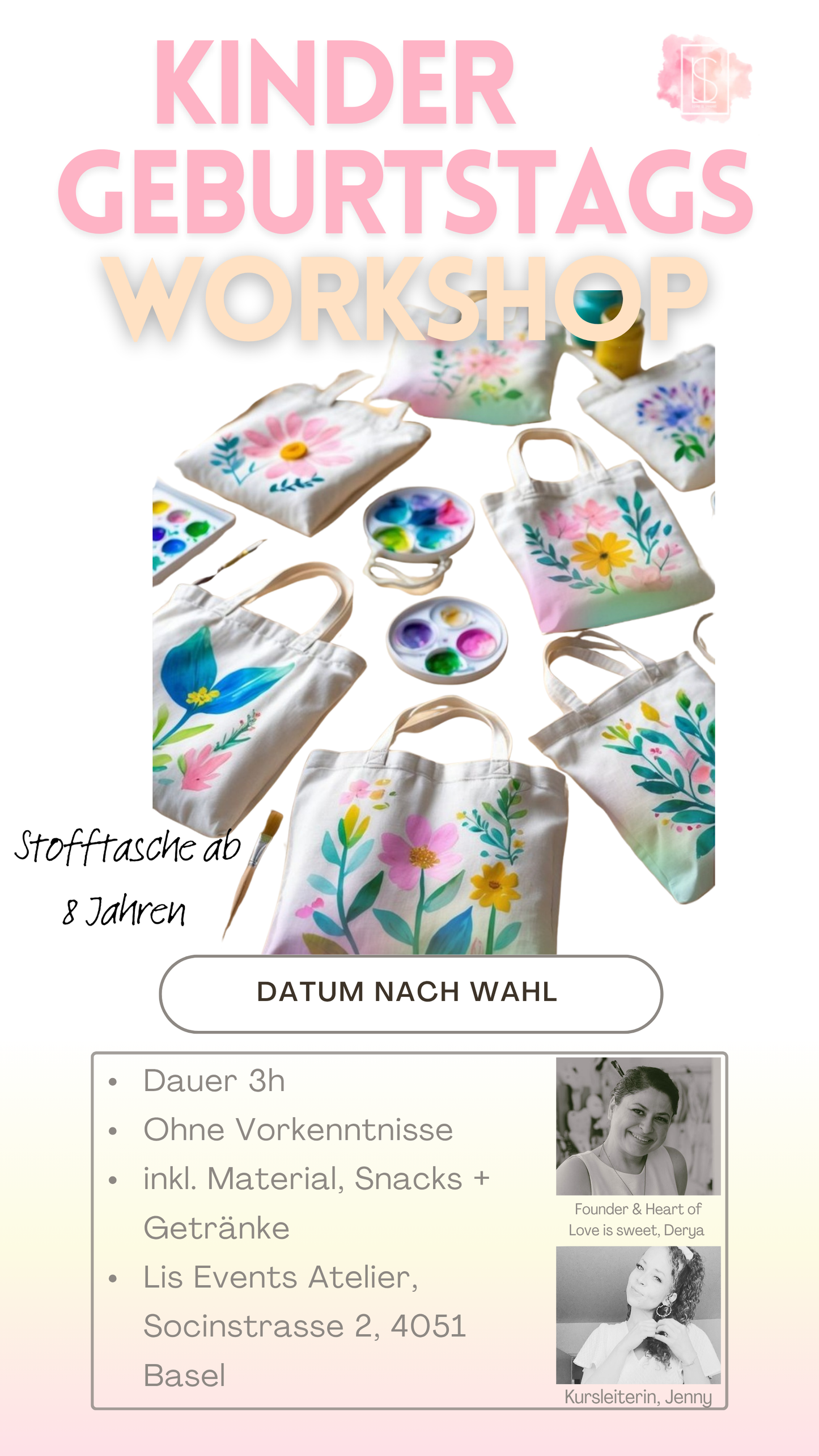 Stofftaschen bemalen Party