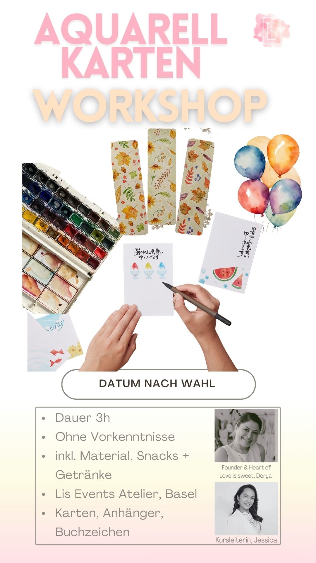 Aquarell malen Workshop Basel Lis Atelier